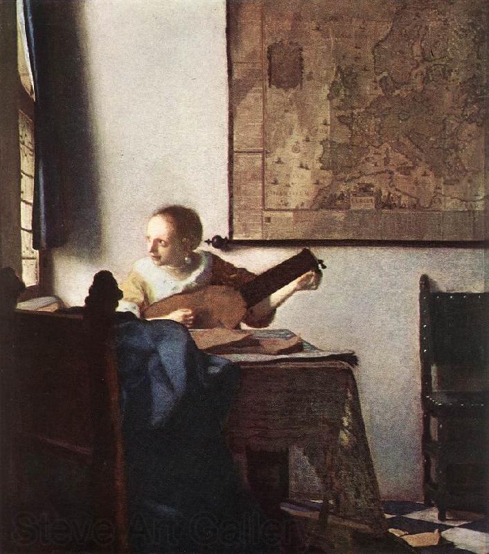 Jan Vermeer Woman with a Lute near Window France oil painting art